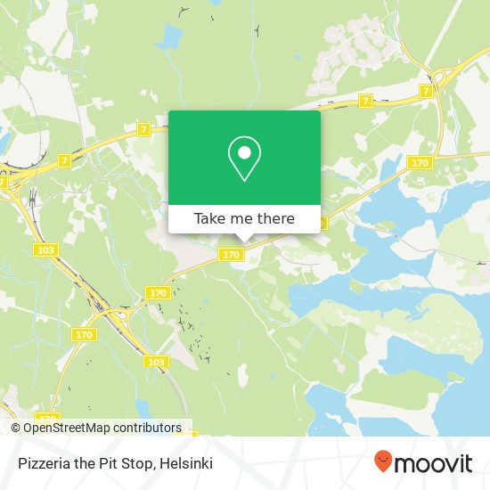 Pizzeria the Pit Stop map