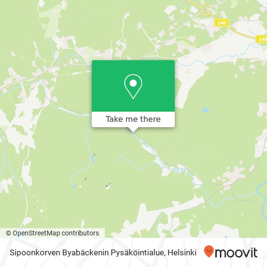 Sipoonkorven Byabäckenin Pysäköintialue map