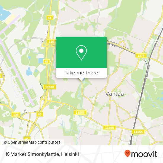 K-Market Simonkyläntie map