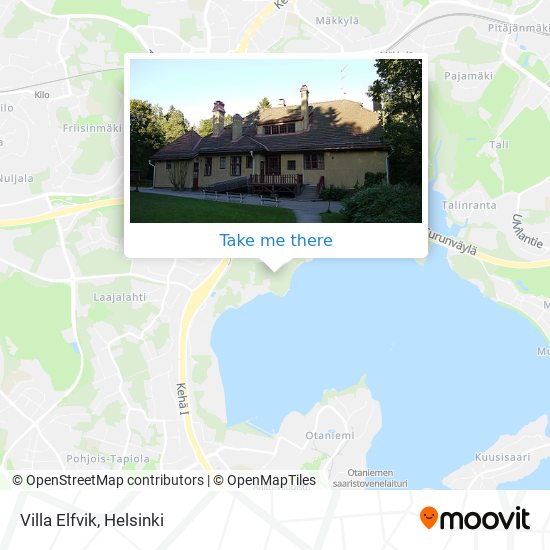 Villa Elfvik map