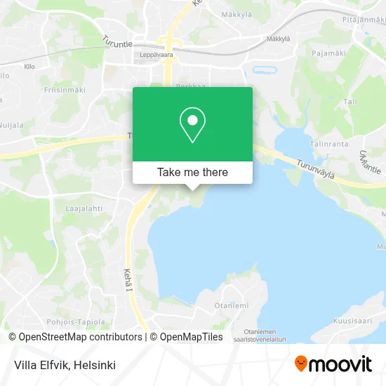 Villa Elfvik map