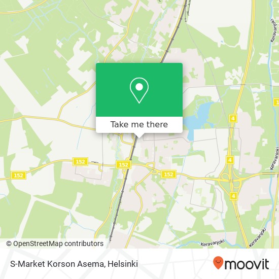 S-Market Korson Asema map