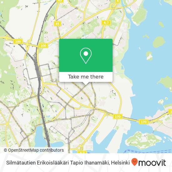 Silmätautien Erikoislääkäri Tapio Ihanamäki map