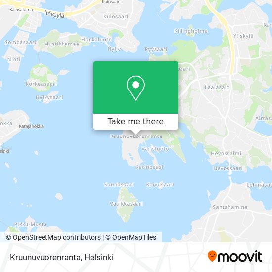 How to get to Kruunuvuorenranta in Helsinki by Bus or Metro?