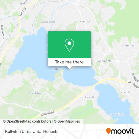 Kallvikin Uimaranta map