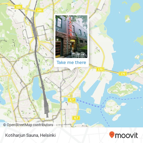 Kotiharjun Sauna map