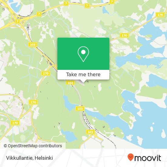 Vikkullantie map