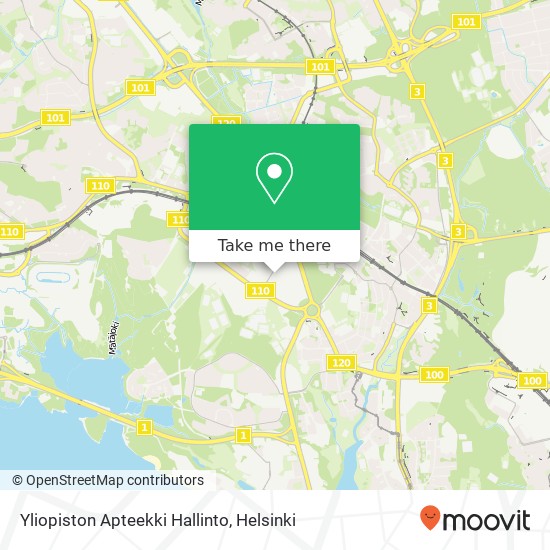 Yliopiston Apteekki Hallinto map