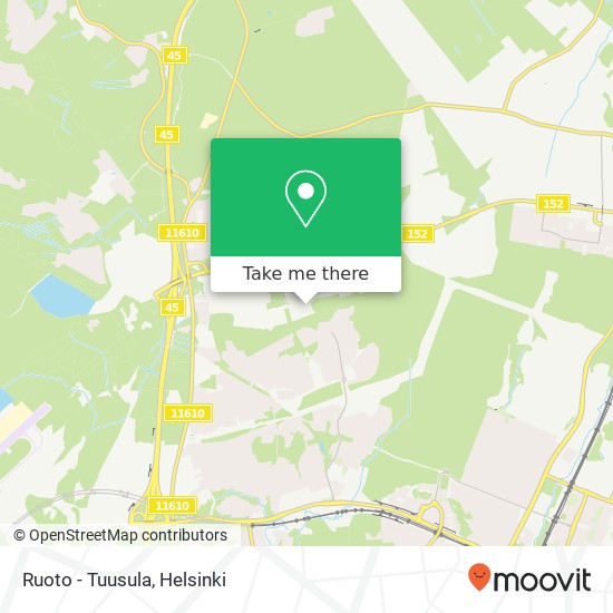 Ruoto - Tuusula map