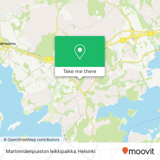 Martinmäenpuiston leikkipaikka map