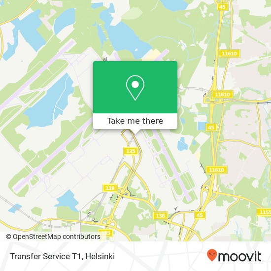 Transfer Service T1 map