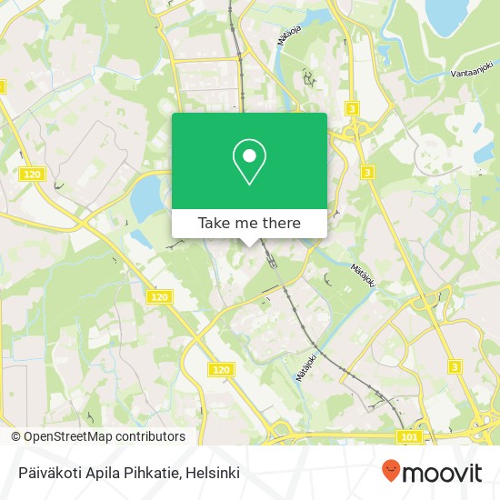 Päiväkoti Apila Pihkatie map