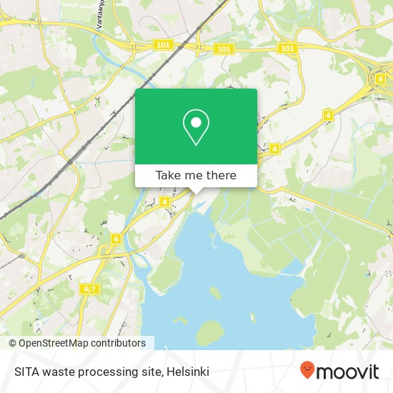 SITA waste processing site map