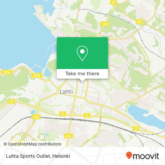 Luhta Sports Outlet map