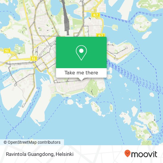 Ravintola Guangdong map