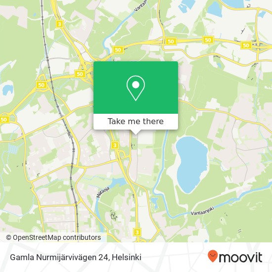 Gamla Nurmijärvivägen 24 map
