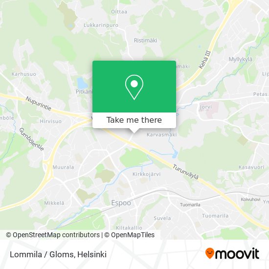 Lommila / Gloms map