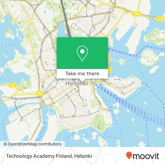 Technology Academy Finland map