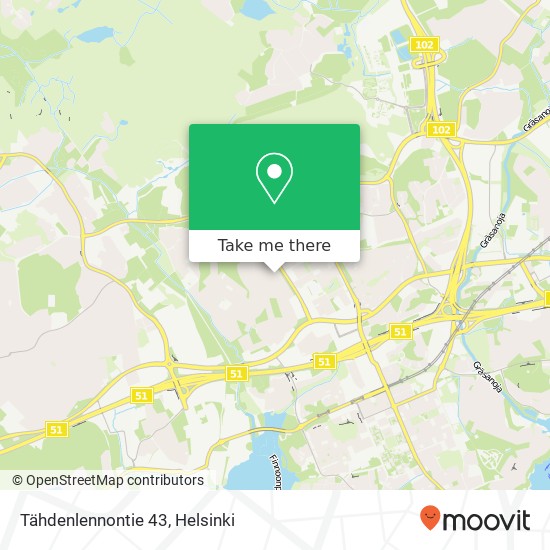 Tähdenlennontie 43 map