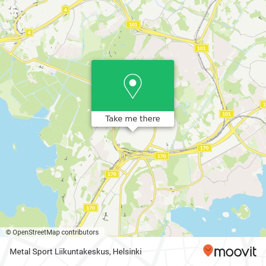 Metal Sport Liikuntakeskus map