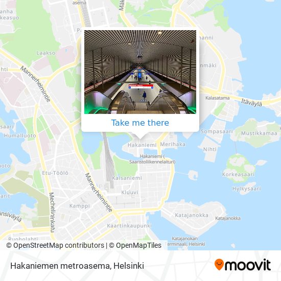 Hakaniemen metroasema map