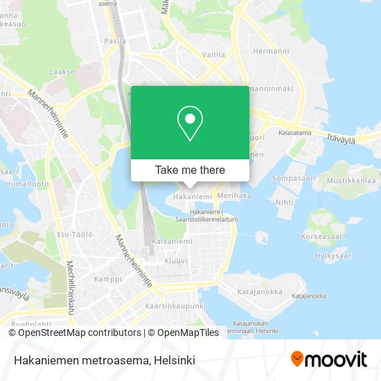 Hakaniemen metroasema map