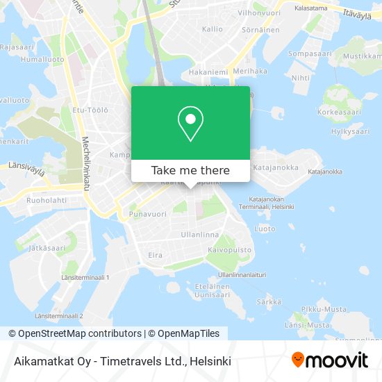 Aikamatkat Oy - Timetravels Ltd. map