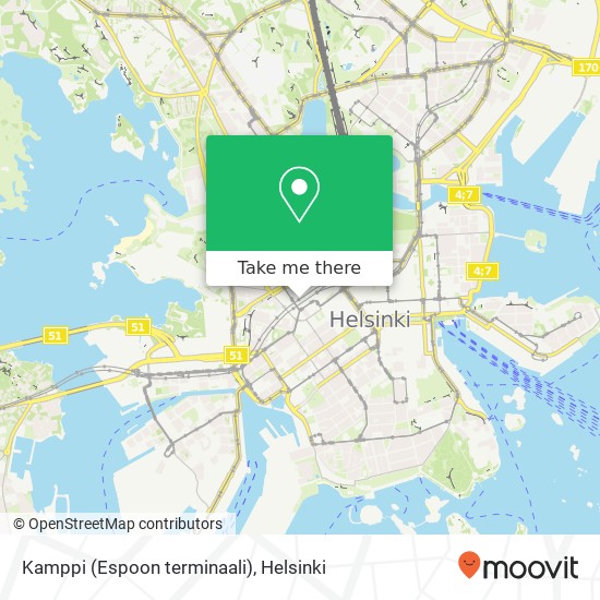 Kamppi (Espoon terminaali) map