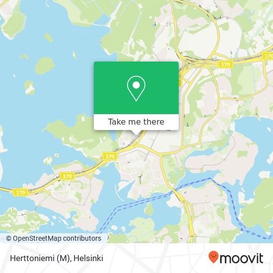 Herttoniemi (M) map