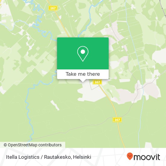Itella Logistics  / Rautakesko map