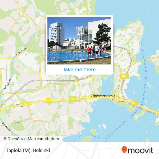 Tapiola (M) map