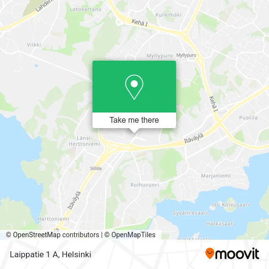 Laippatie 1 A map