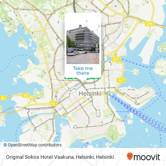 Original Sokos Hotel Vaakuna, Helsinki map