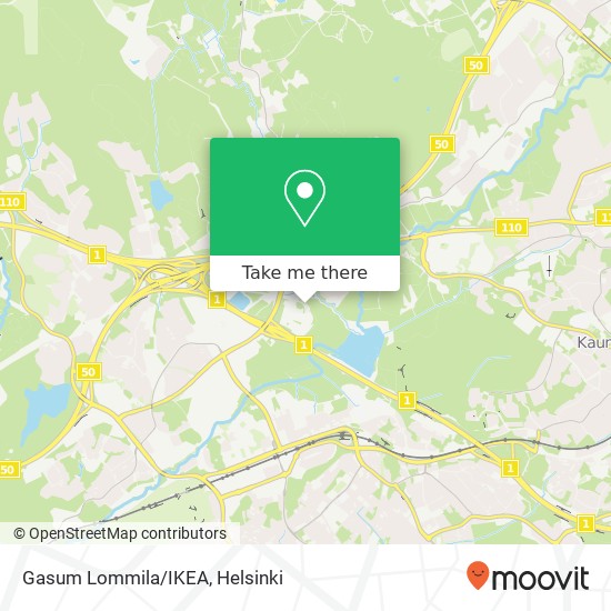 Gasum Lommila/IKEA map