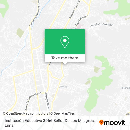 Institución Educativa 3066 Señor De Los Milagros map