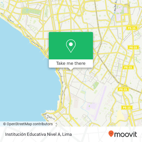 Institución Educativa Nivel A map