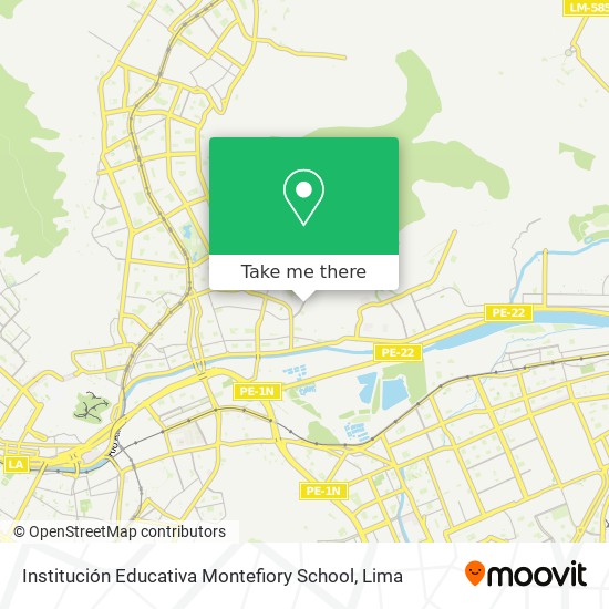 Institución Educativa Montefiory School map
