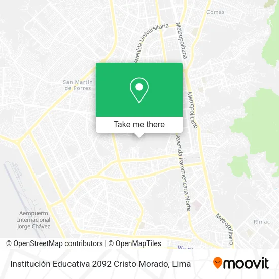 Institución Educativa 2092 Cristo Morado map