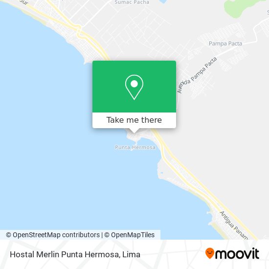 Hostal Merlin Punta Hermosa map