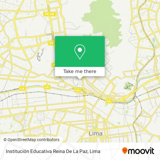 Institución Educativa Reina De La Paz map