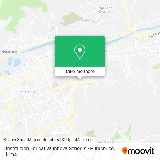 Mapa de Institución Educativa Innova Schools - Puruchuco
