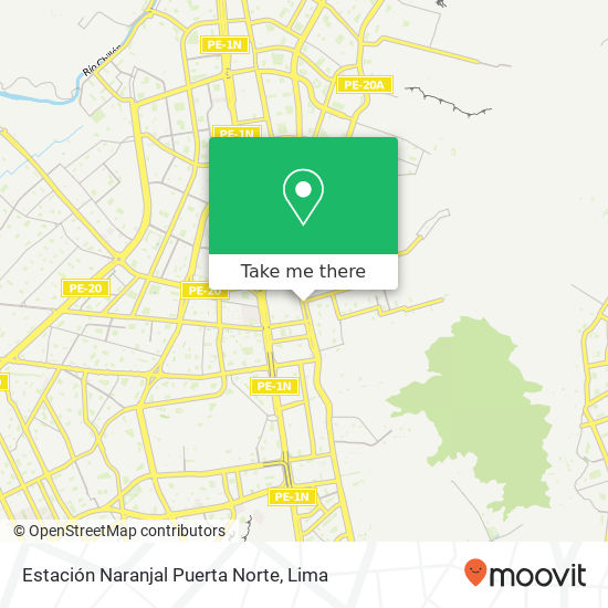 Estación Naranjal Puerta Norte map