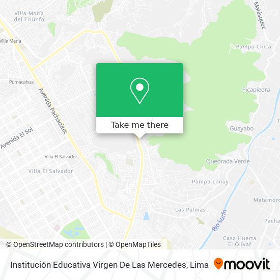 Mapa de Institución Educativa Virgen De Las Mercedes