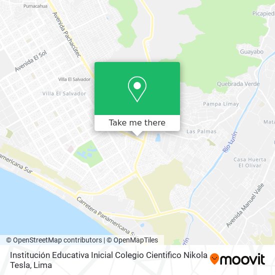 Institución Educativa Inicial Colegio Cientifico Nikola Tesla map