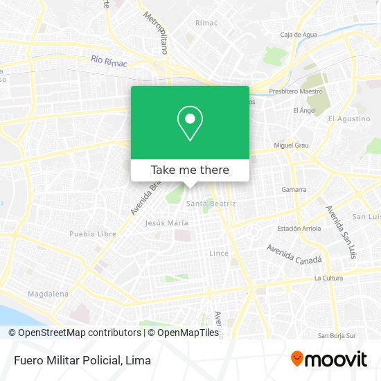 Fuero Militar Policial map