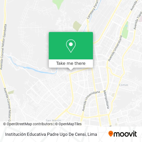 Mapa de Institución Educativa Padre Ugo De Censi