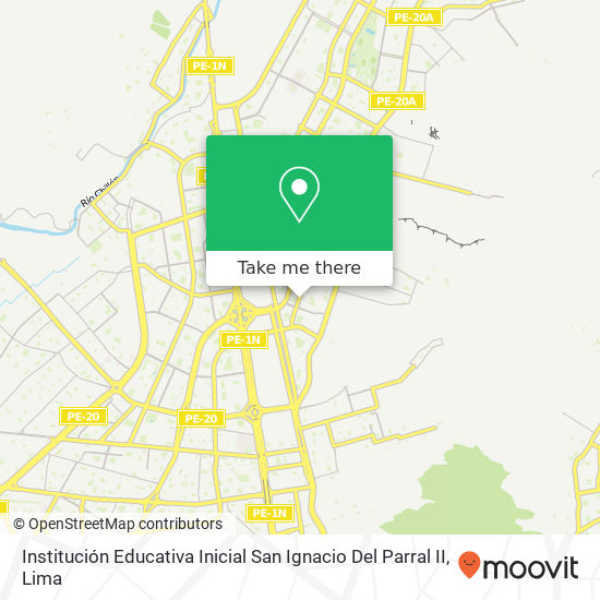 Mapa de Institución Educativa Inicial San Ignacio Del Parral II