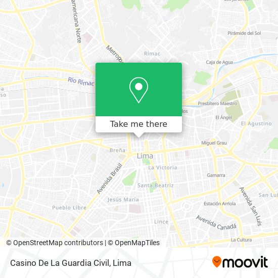 Casino De La Guardia Civil map