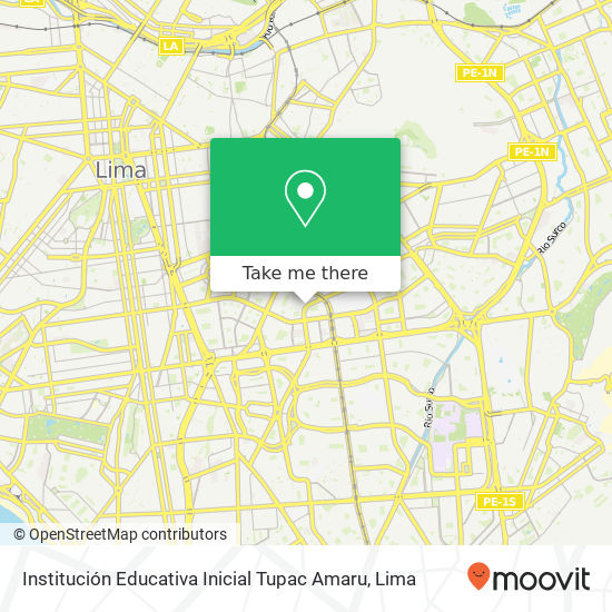 Institución Educativa Inicial Tupac Amaru map