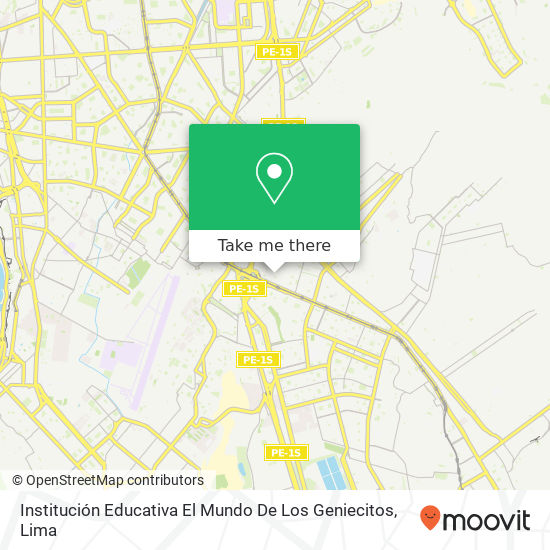 Institución Educativa El Mundo De Los Geniecitos map